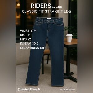 Riders by Lee Classic Fit Straight Leg Jeans Women’s 16M
